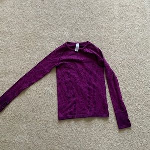 Gently used purple fly tech long t-shirt size 10